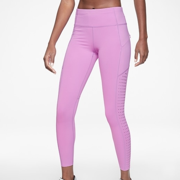 Athleta Pants - Athleta Contender Laser Cut 7/8 Tight - MediumTall